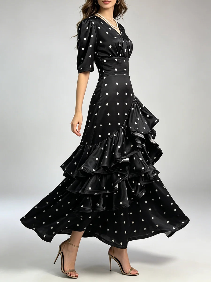 Hit Color Dot Dresses