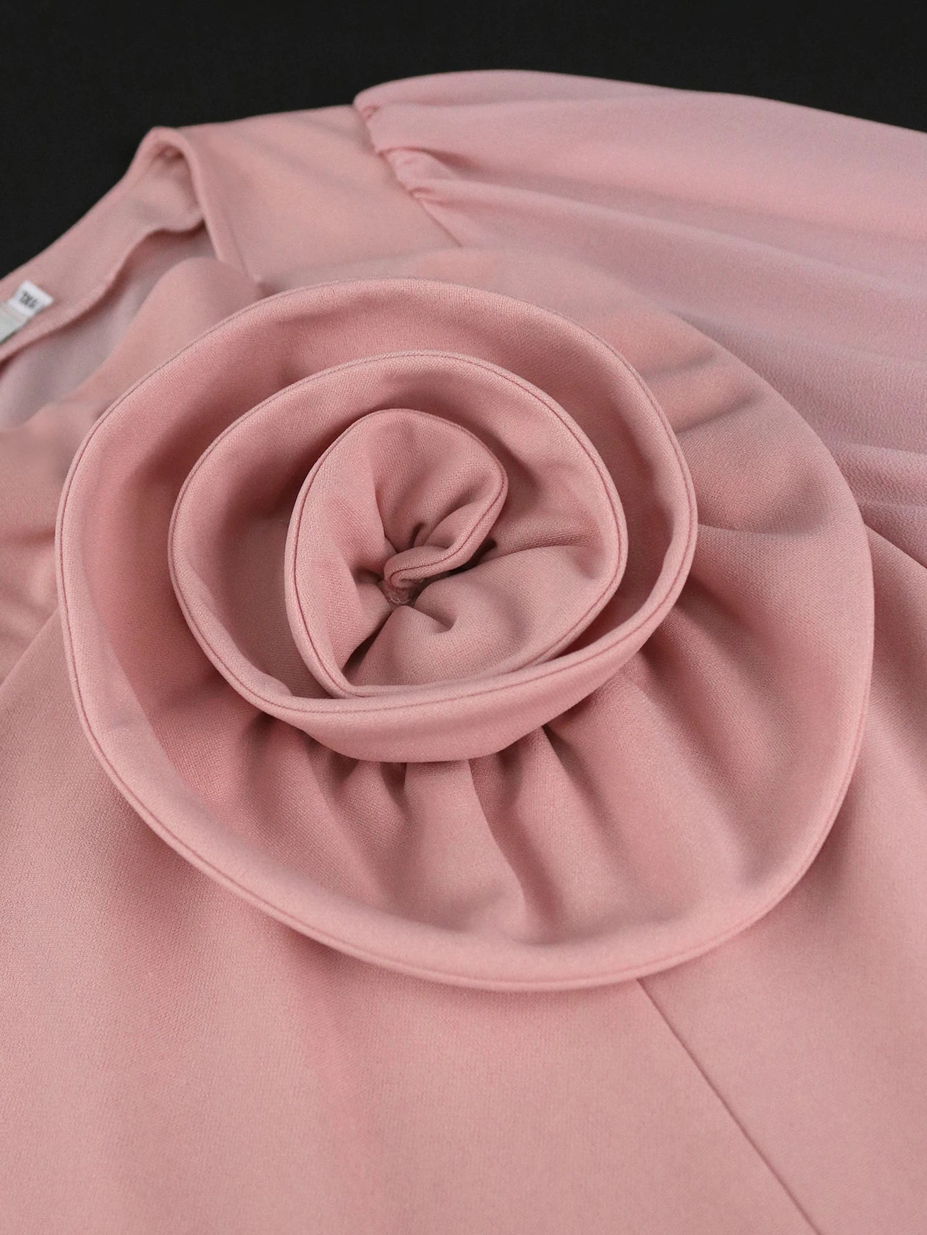 Plus Size  Pink Pleated Dress