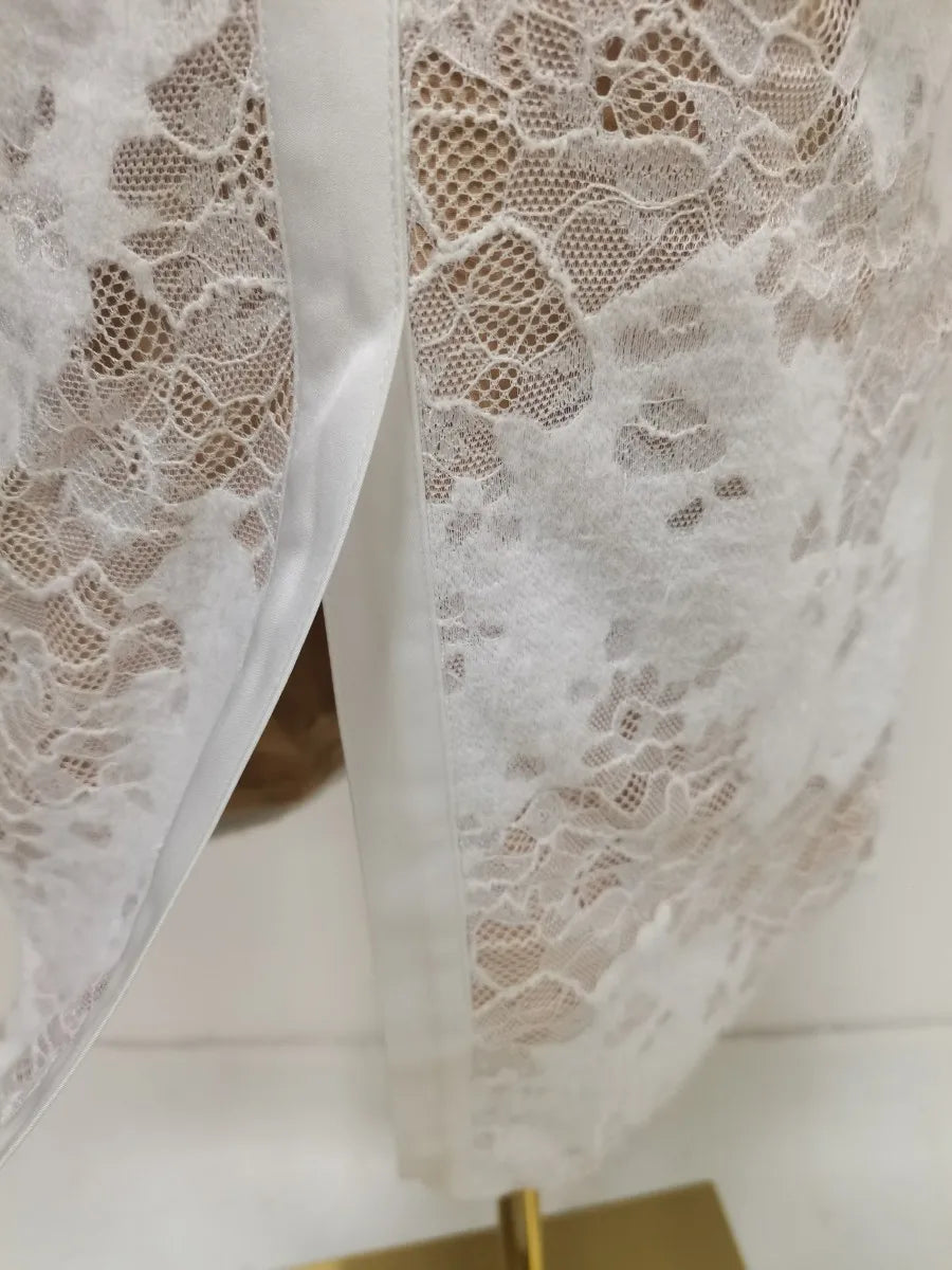 Spliced Lace Dresses