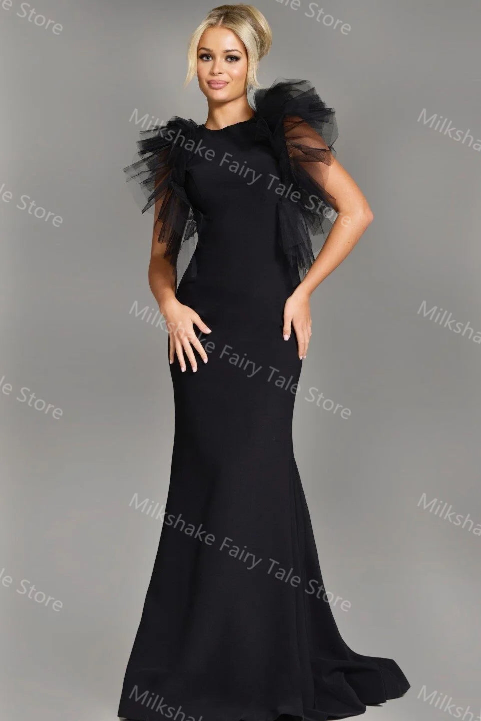 Evening  Ruffles Dress