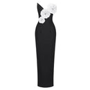 Spliced 3D Flower Dresses