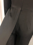 Solid Slimming Spliced Beading  Jumpsuits