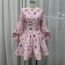 Two Piece Slash Neck Dress Set