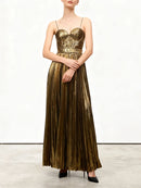 Strapeless Gold Dress