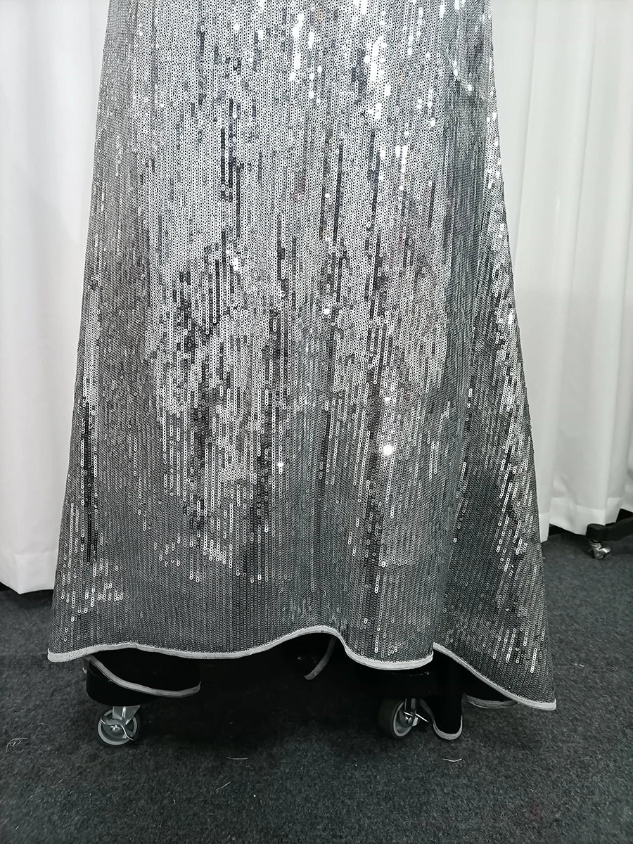 Spliced Sequins Dresses