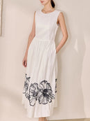 Hit Color Printed Dresses