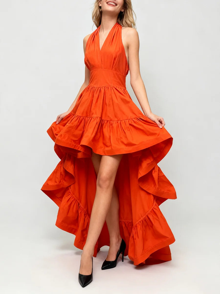 Patchwork Ruffles Dress