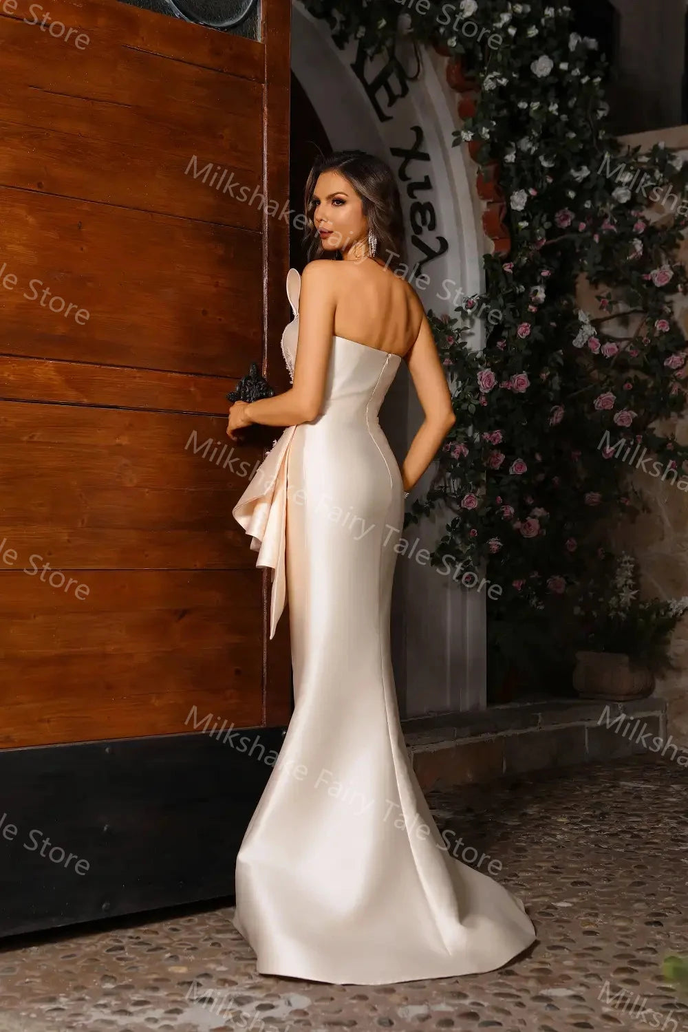 Satin Evening Glitter Dresses