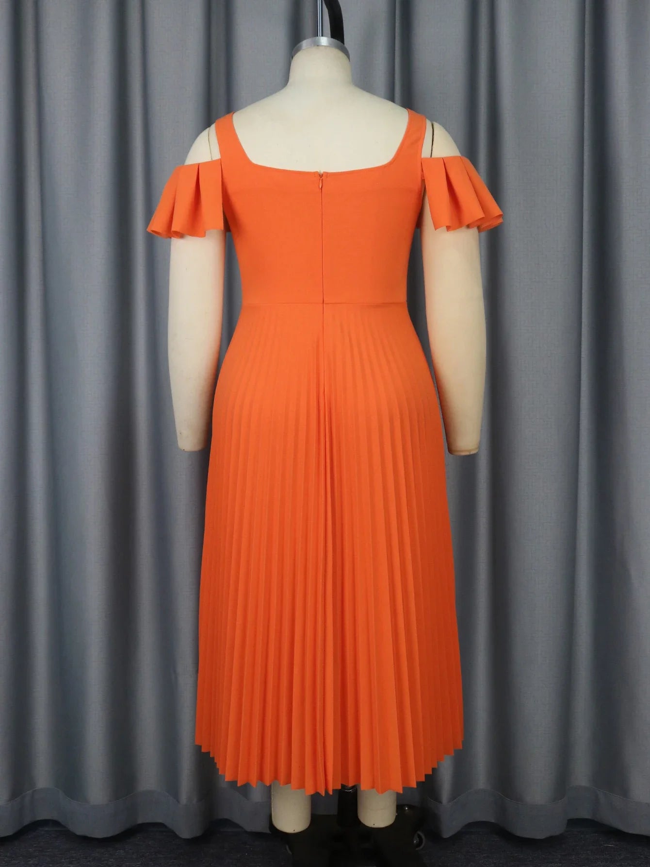 Plus Size Orange Dress