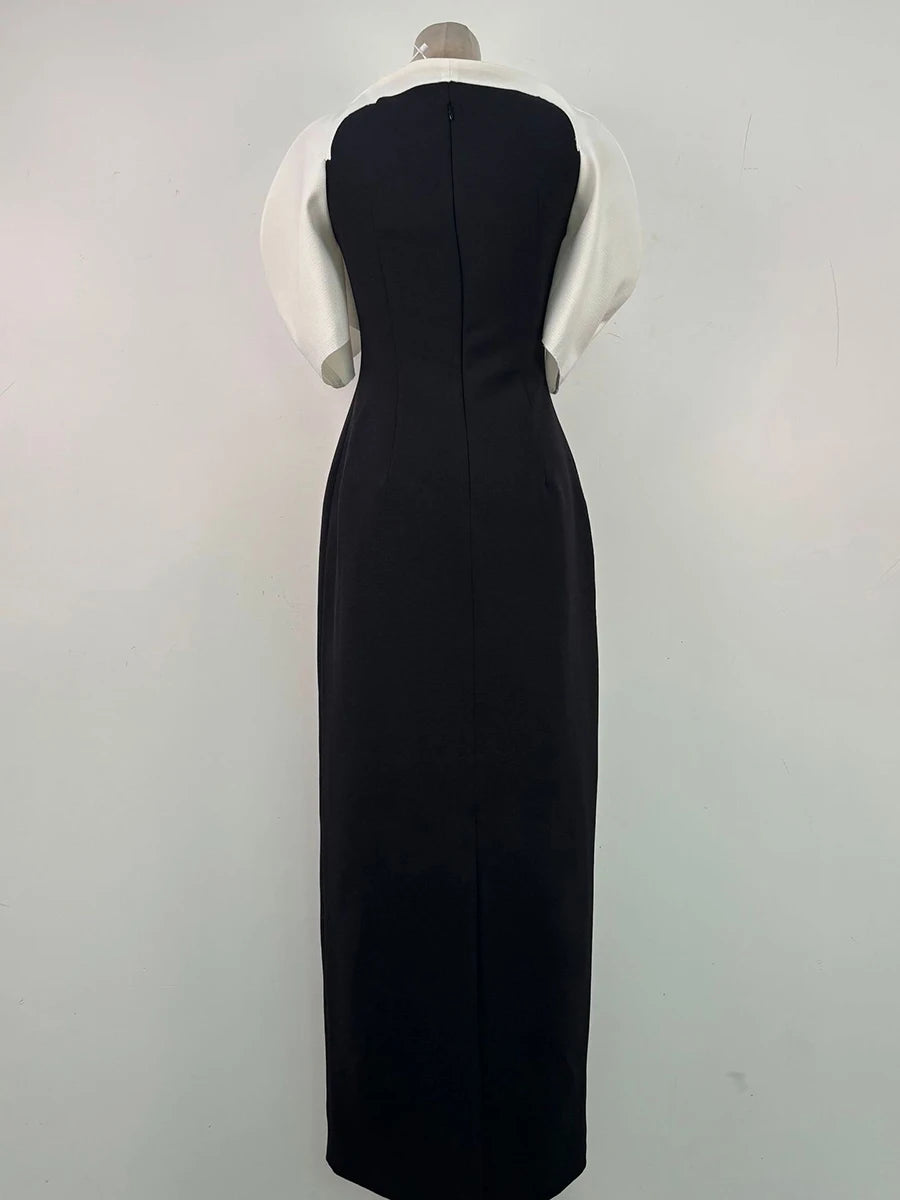 Hit Color Loose Minimalist Long Dresses