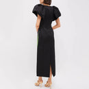 3D Black Flower Dress