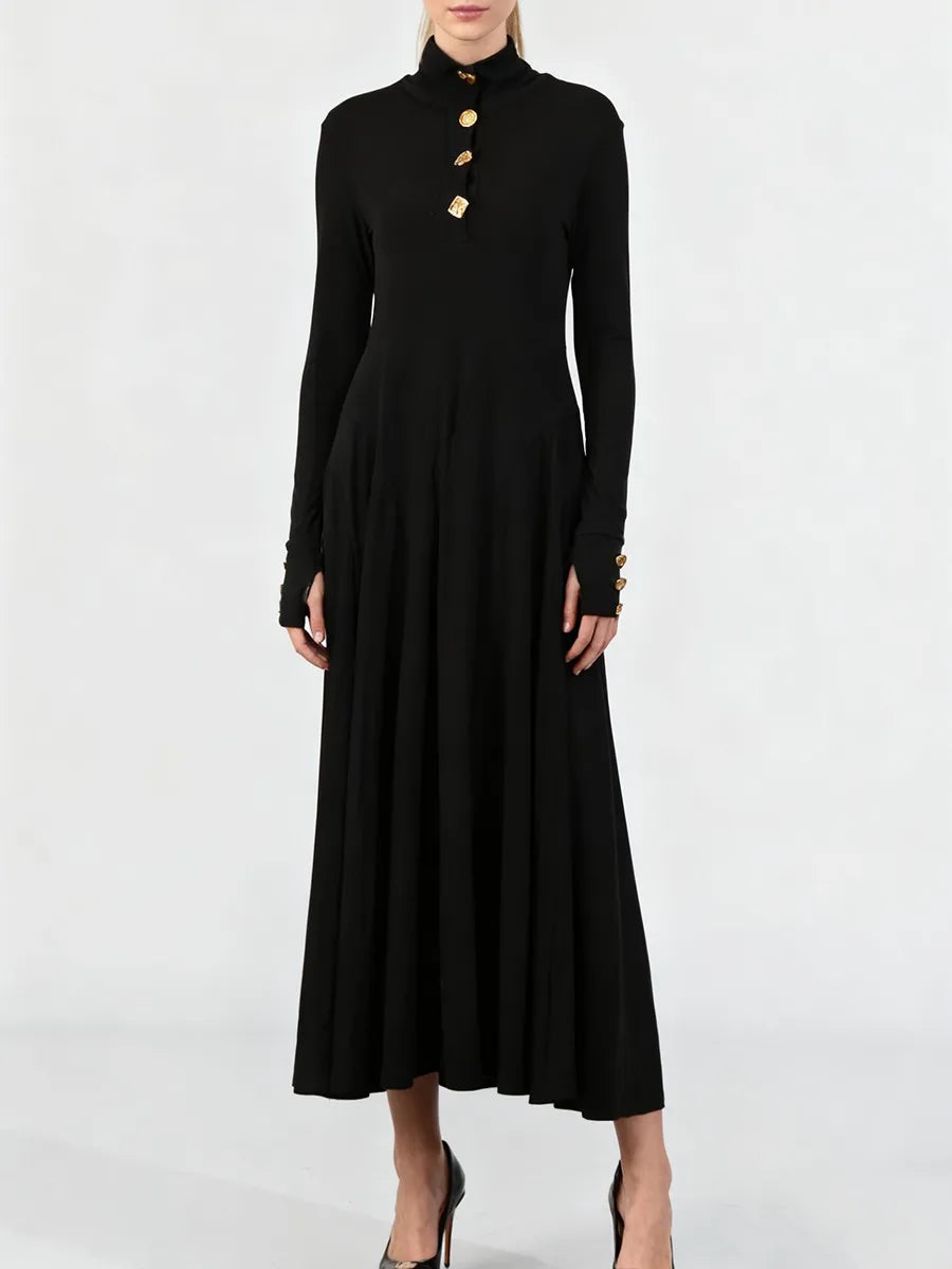 Metal Buttons Basics Dresses