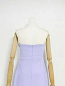 Spliced Appliqués Slimming Dresses