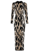Leopard Zipper Fashion Dresses
