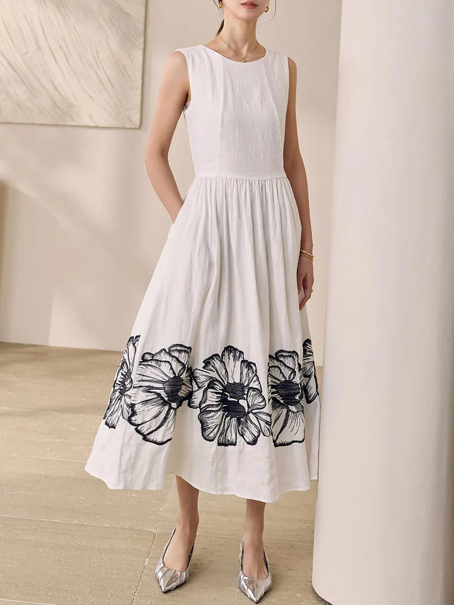 Hit Color Printed Dresses