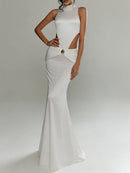 Hollow Out Solid Dresses for Women