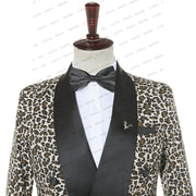 Leopard Print Men Suits
