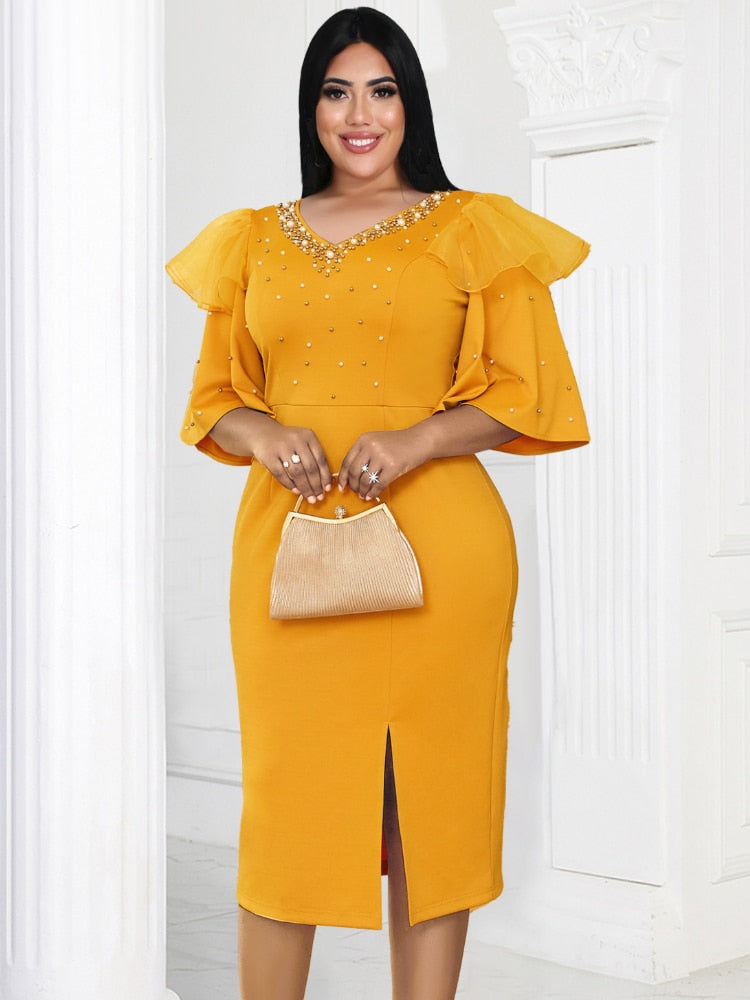 Yellow Elegant Dress