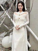Knitted White Dresses