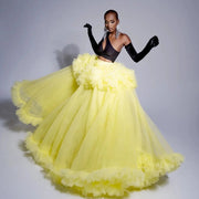Exaggerated Puffy Tulle Skirt