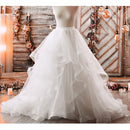 Glitter White Tulle Wedding Skirt