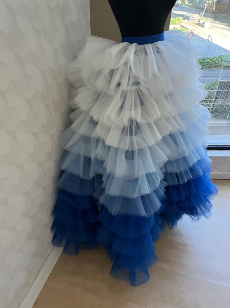 Multiple Colors Ombré Tulle Skirts